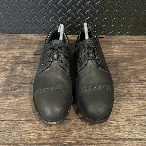 FootJoy Classic Spikeless Golf‎ Shoes Oxford Black Leather Men’s Size 9.5